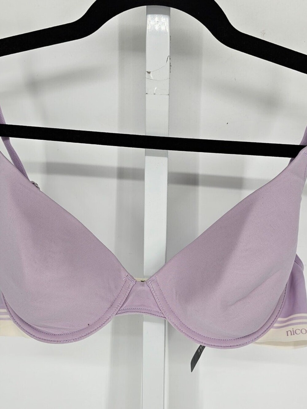 Nicole Miller Womens Sz 36C Classic T Shirt Bra Light Purple NEW